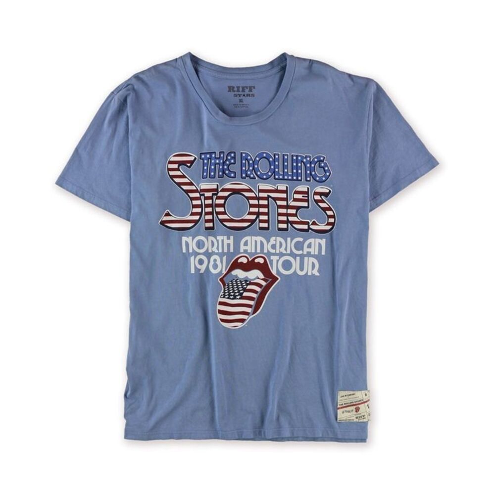 Riff Stars Mens American Tour Graphic T-Shirt, NWT